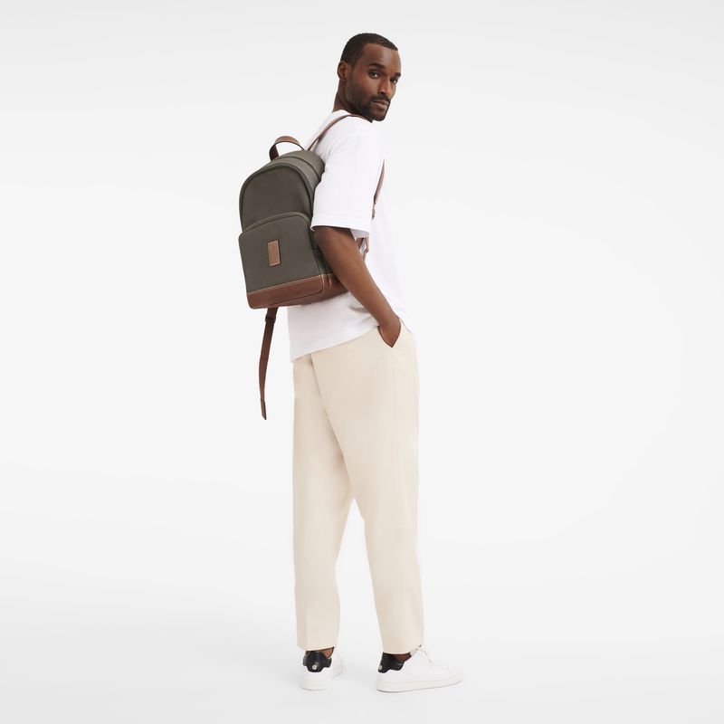 Men Longchamp Boxford Backpack Brown | Thailand-267JKBTPF
