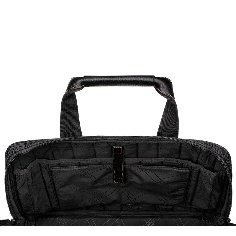 Men Longchamp Boxford L Briefcase Black | Thailand-247IOMUVR