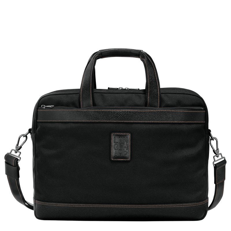 Men Longchamp Boxford L Briefcase Black | Thailand-247IOMUVR