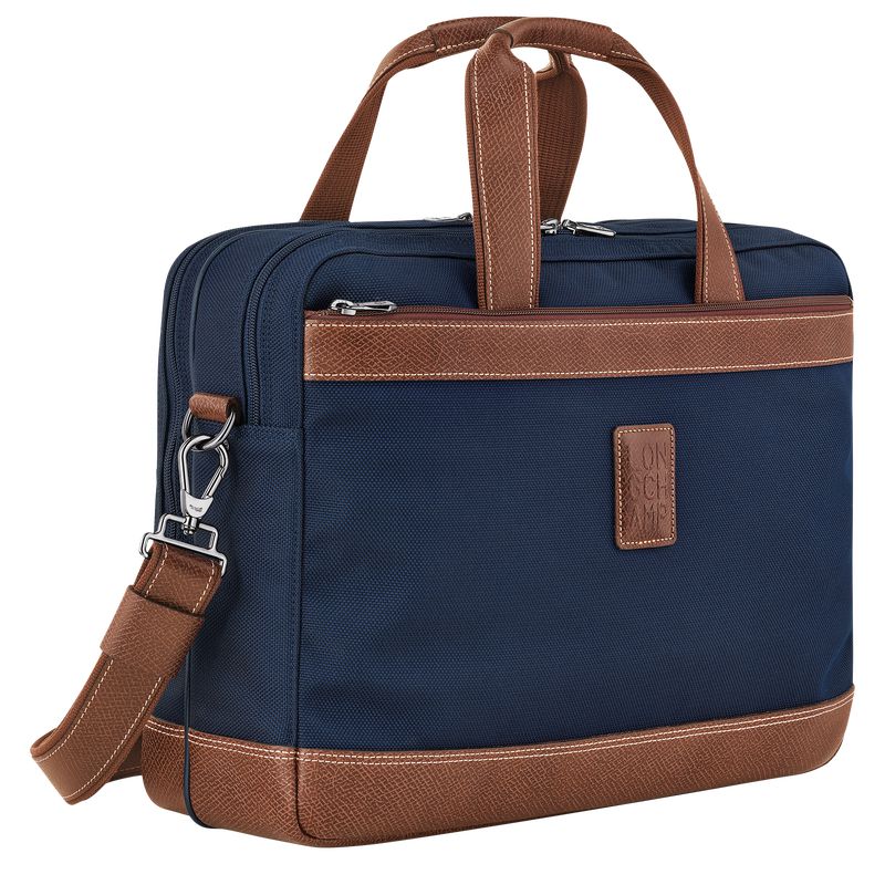 Men Longchamp Boxford L Briefcase Blue | Thailand-092CALHNT