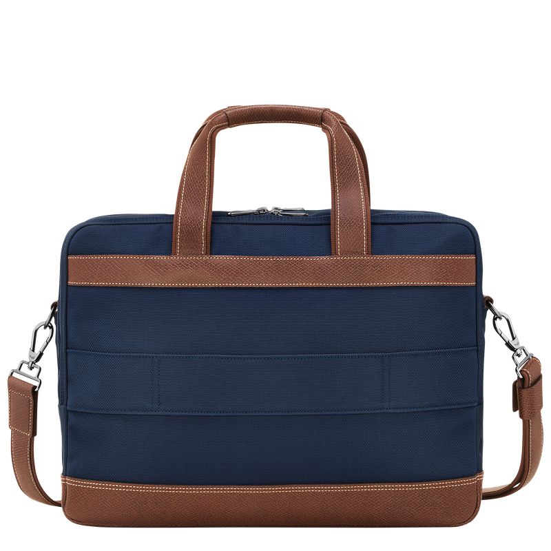 Men Longchamp Boxford L Briefcase Blue | Thailand-092CALHNT