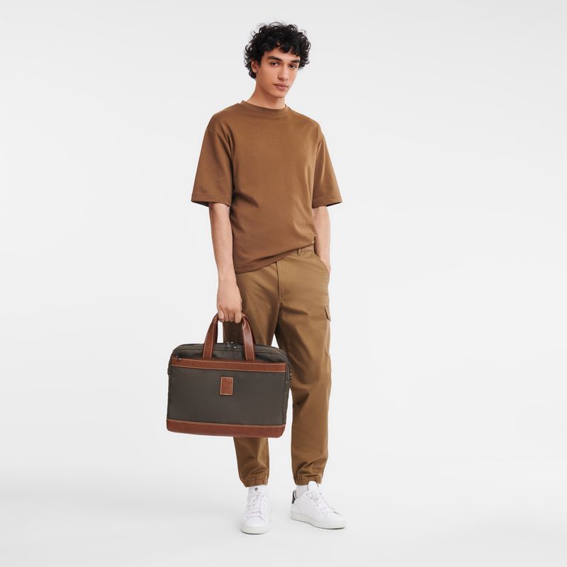 Men Longchamp Boxford L Briefcase Brown | Thailand-310FJWEPT