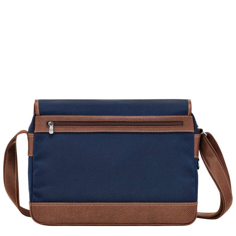Men Longchamp Boxford L Crossbody Bag Blue | Thailand-197THKNEV