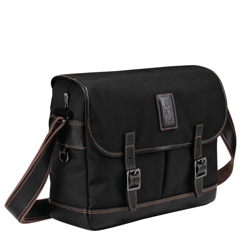 Men Longchamp Boxford L Crossbody Bag Black | Thailand-410RIUVMJ
