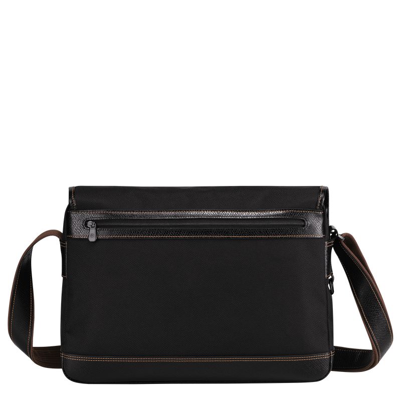 Men Longchamp Boxford L Crossbody Bag Black | Thailand-410RIUVMJ