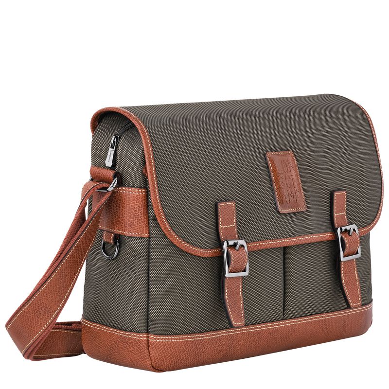Men Longchamp Boxford L Crossbody Bag Brown | Thailand-278DUFLHV