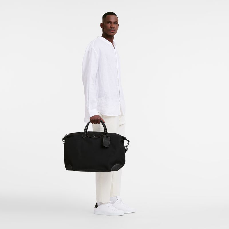 Men Longchamp Boxford L Travel Bag Black | Thailand-348DQSFHT