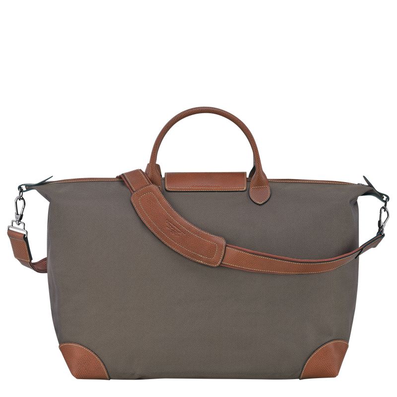 Men Longchamp Boxford L Travel Bag Brown | Thailand-278FATDRU