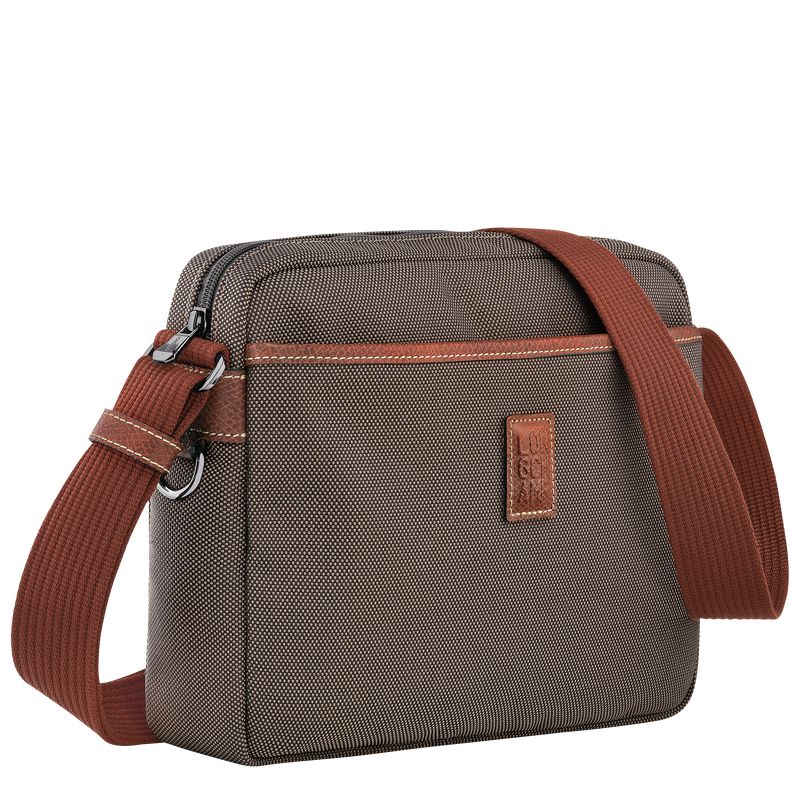 Men Longchamp Boxford M Camera Crossbody Bag Brown | Thailand-932KSGDUP