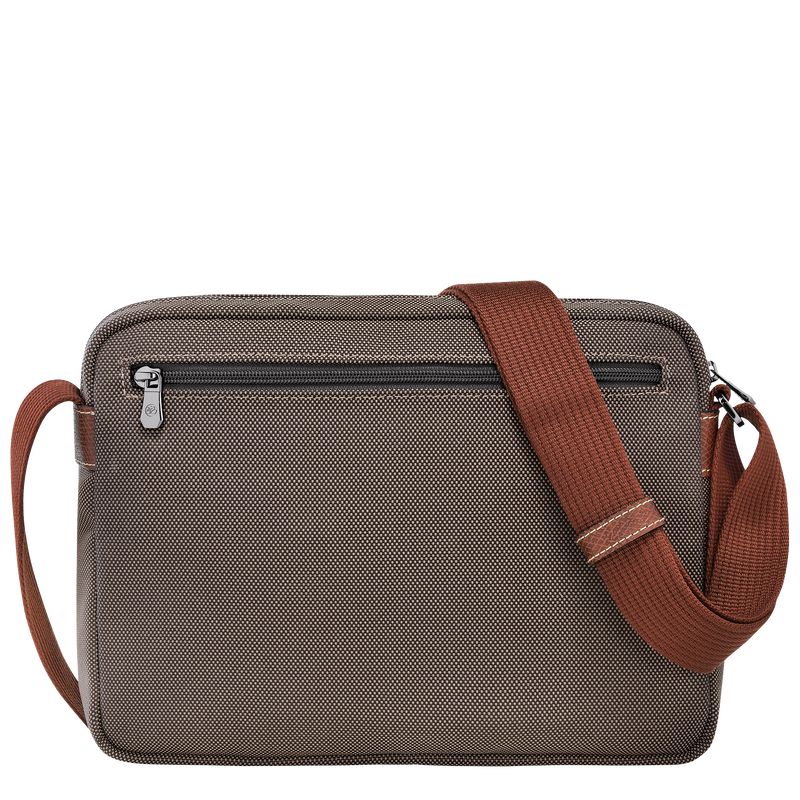 Men Longchamp Boxford M Camera Crossbody Bag Brown | Thailand-932KSGDUP