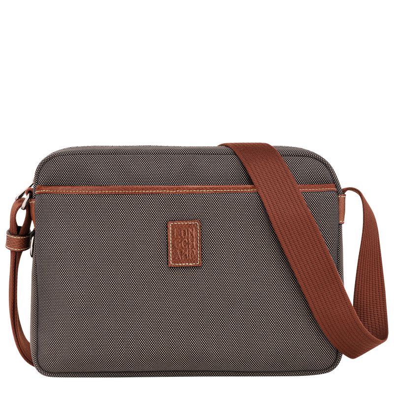 Men Longchamp Boxford M Camera Crossbody Bag Brown | Thailand-932KSGDUP