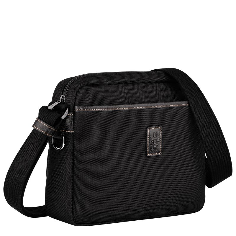 Men Longchamp Boxford M Camera Crossbody Bag Black | Thailand-031MQUSGO