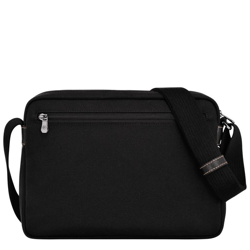Men Longchamp Boxford M Camera Crossbody Bag Black | Thailand-031MQUSGO