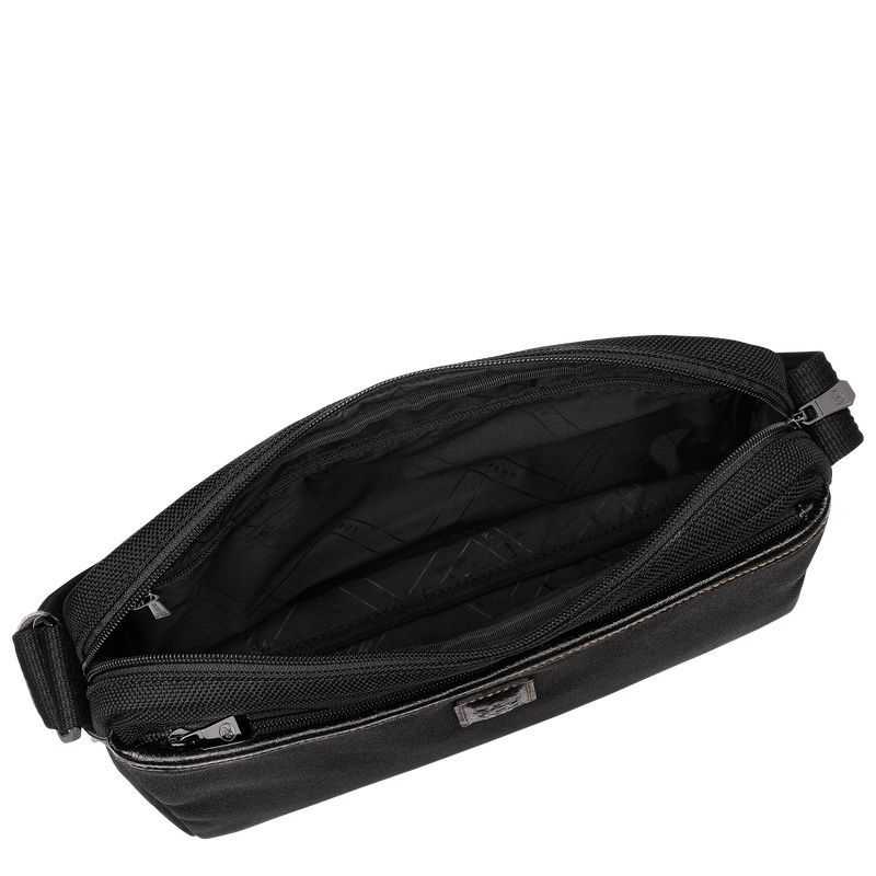 Men Longchamp Boxford M Camera Crossbody Bag Black | Thailand-031MQUSGO