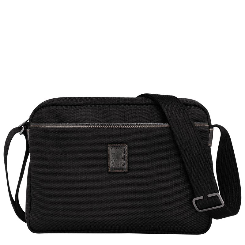 Men Longchamp Boxford M Camera Crossbody Bag Black | Thailand-031MQUSGO