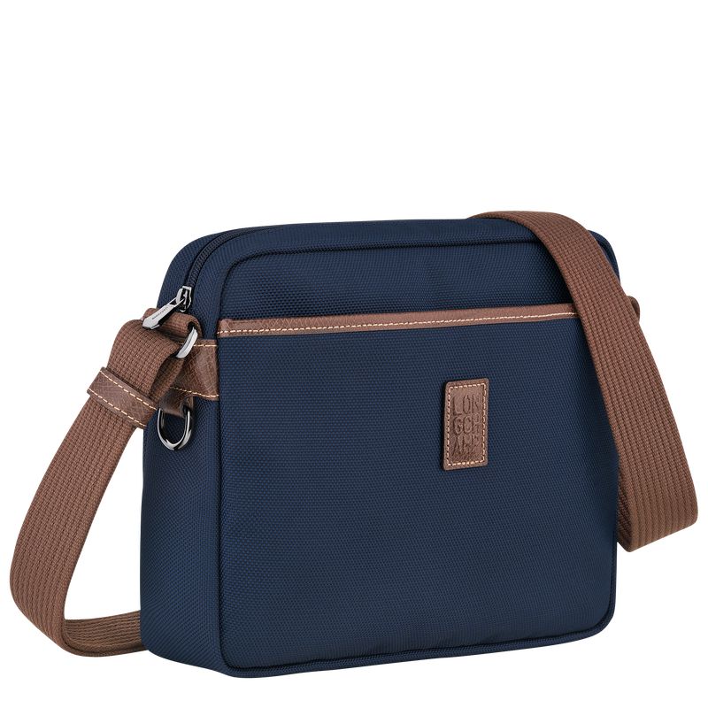 Men Longchamp Boxford M Camera Crossbody Bag Blue | Thailand-679HUNCSJ