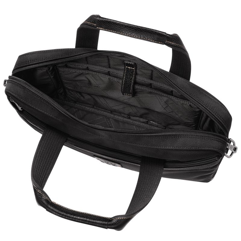 Men Longchamp Boxford S Briefcase Black | Thailand-073HZFWCX