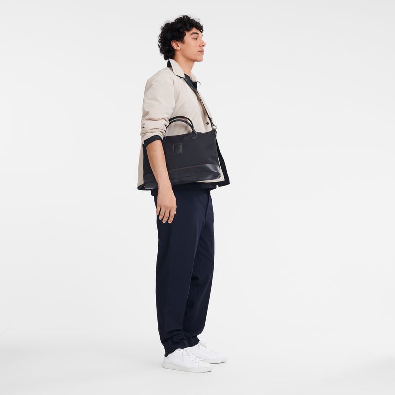 Men Longchamp Boxford S Briefcase Black | Thailand-351FNLIAS