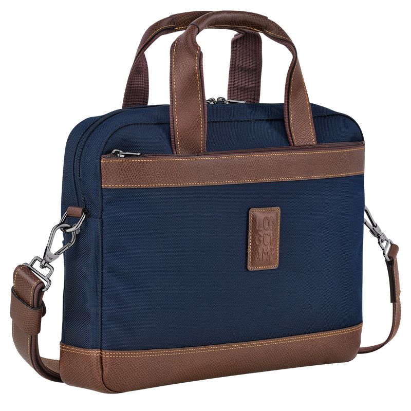 Men Longchamp Boxford S Briefcase Blue | Thailand-823GFJLIV
