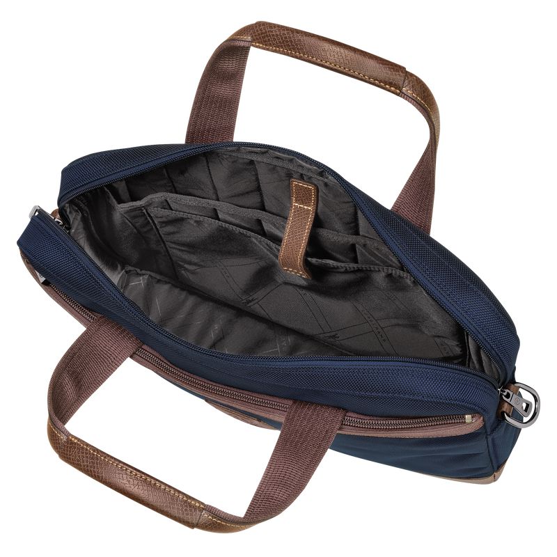 Men Longchamp Boxford S Briefcase Blue | Thailand-823GFJLIV