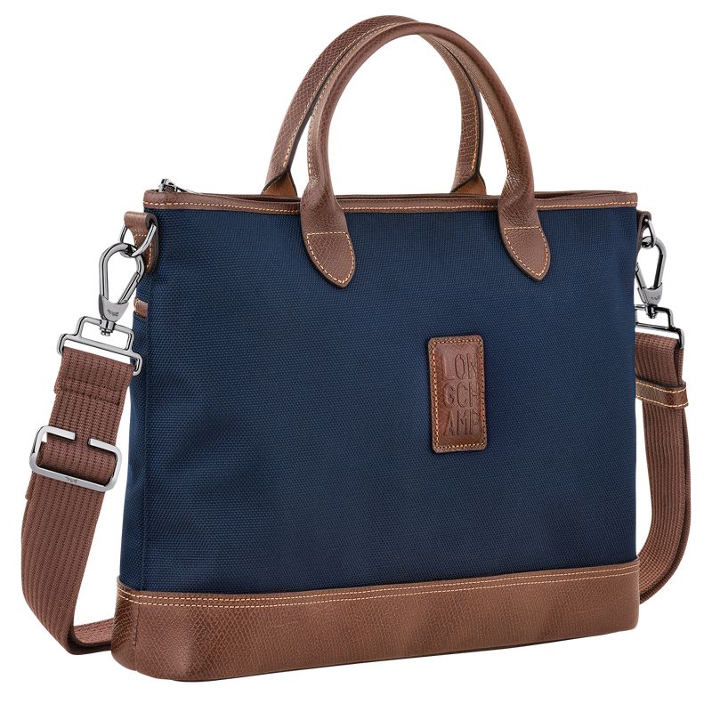 Men Longchamp Boxford S Briefcase Blue | Thailand-847KCYLRE