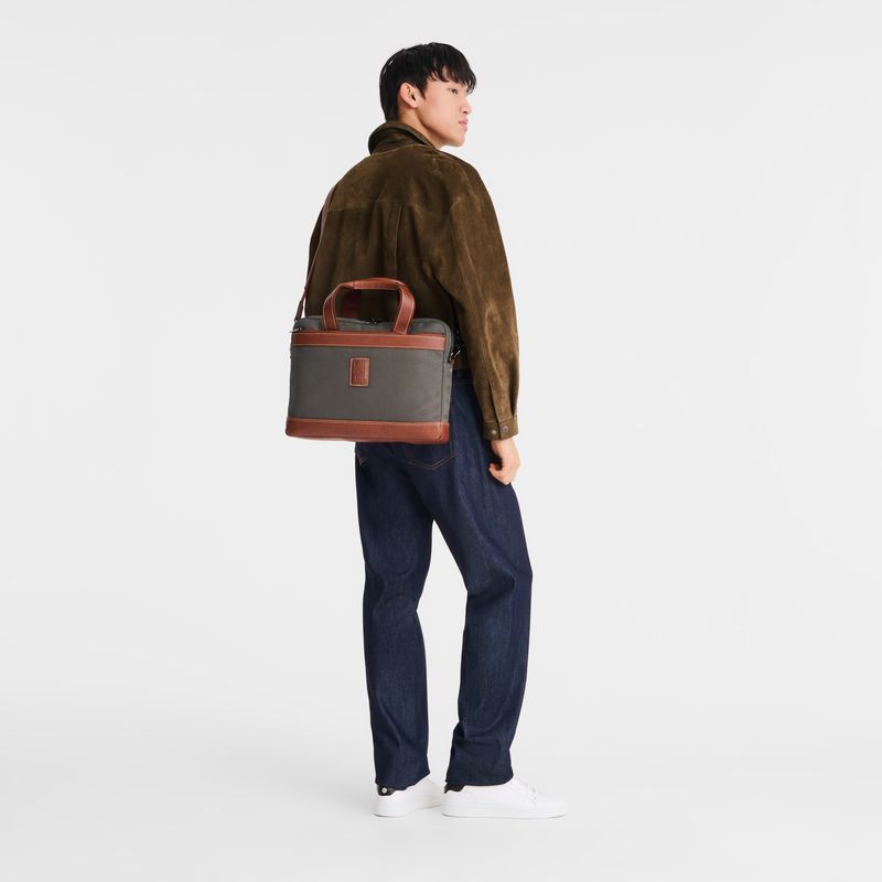 Men Longchamp Boxford S Briefcase Brown | Thailand-942JYPLWF