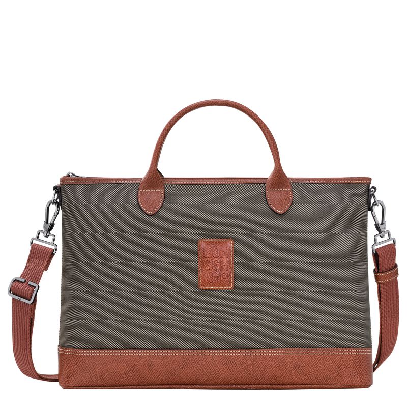 Men Longchamp Boxford S Briefcase Brown | Thailand-471IWDPKS