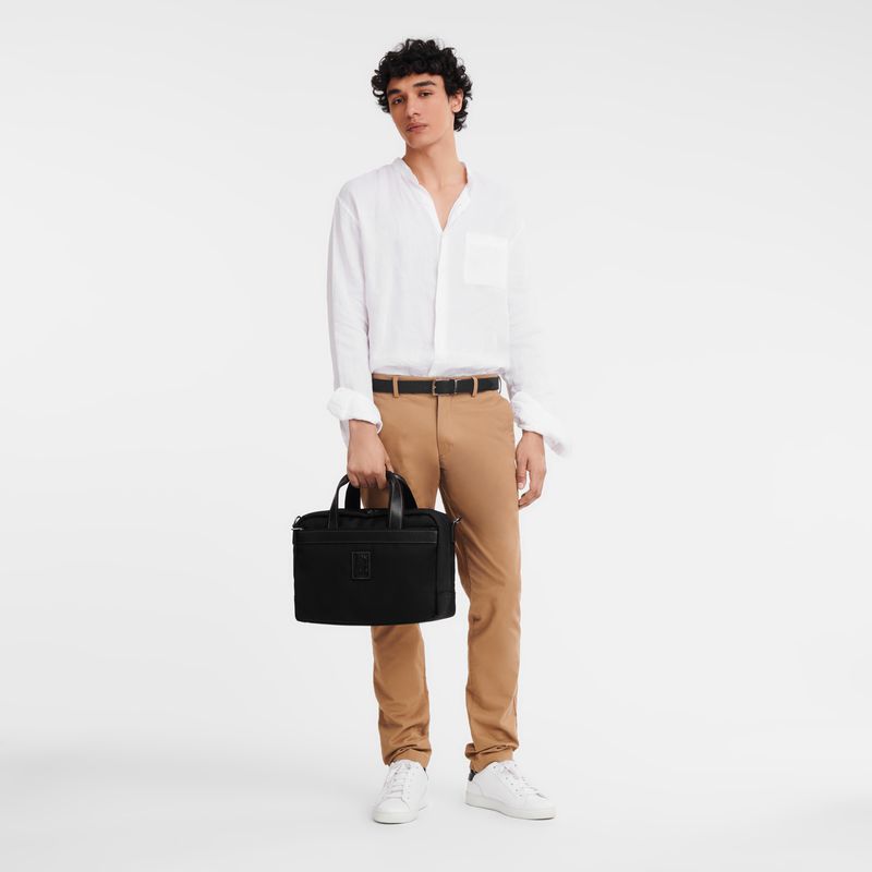 Men Longchamp Boxford S Travel Bag Black | Thailand-746YAQLWP