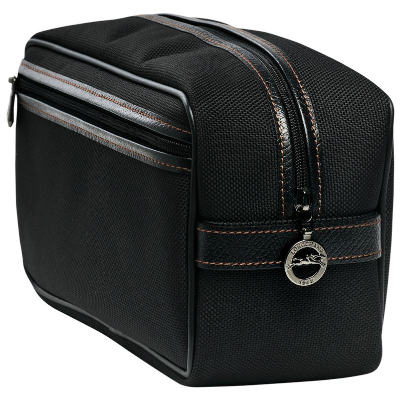 Men Longchamp Boxford Toiletry Bags Black | Thailand-721DJUVXY