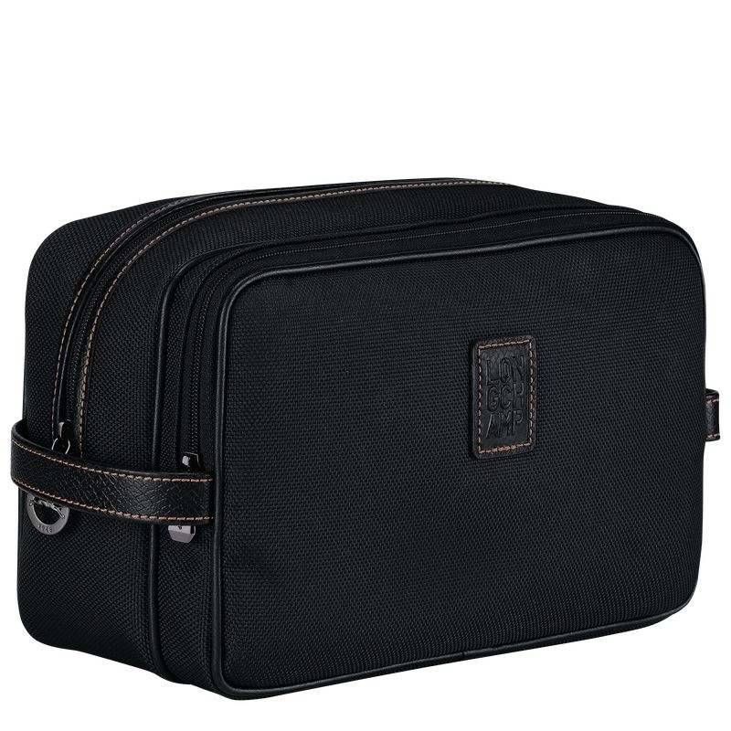 Men Longchamp Boxford Toiletry Bags Black | Thailand-983KODINL