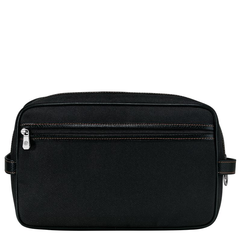 Men Longchamp Boxford Toiletry Bags Black | Thailand-983KODINL