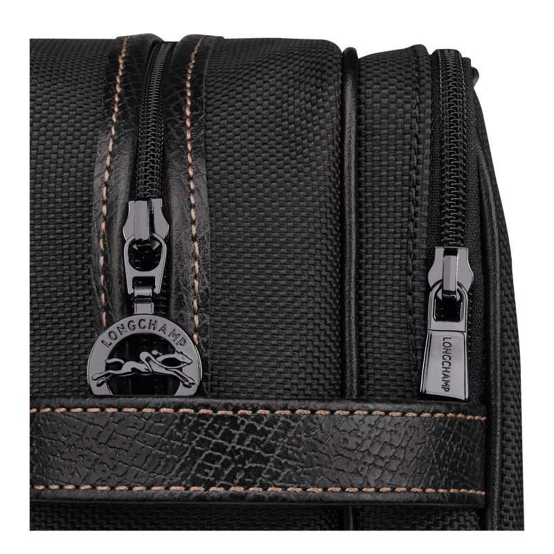 Men Longchamp Boxford Toiletry Bags Black | Thailand-983KODINL