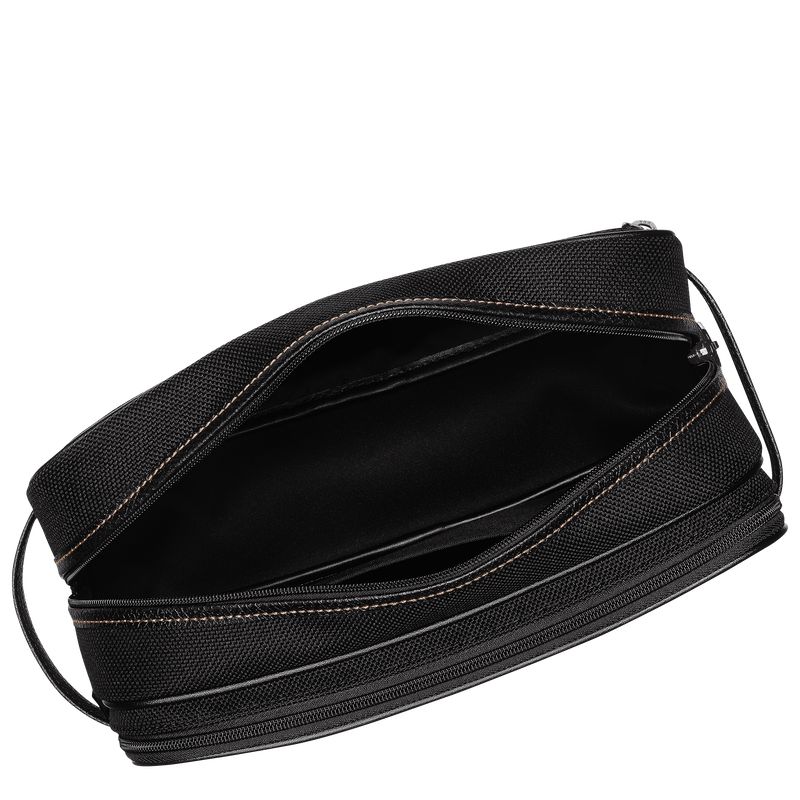 Men Longchamp Boxford Toiletry Bags Black | Thailand-983KODINL