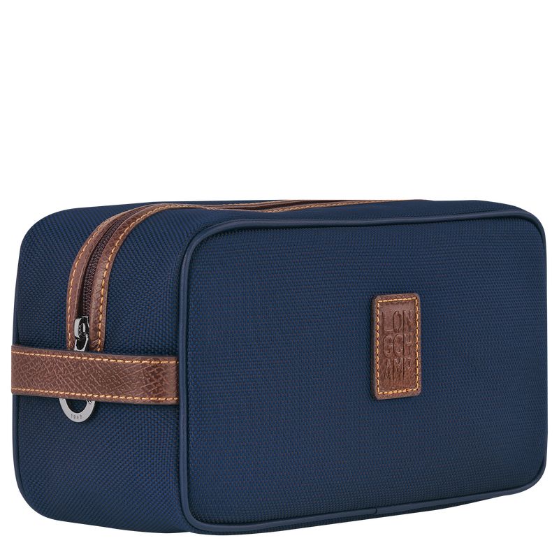 Men Longchamp Boxford Toiletry Bags Blue | Thailand-536QXLZWF