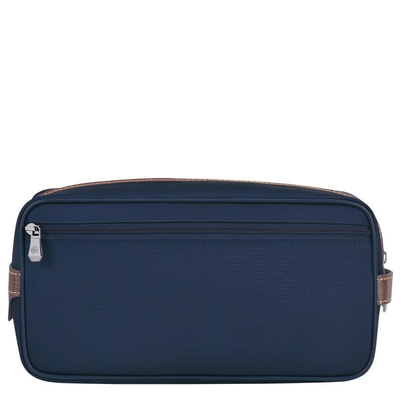 Men Longchamp Boxford Toiletry Bags Blue | Thailand-536QXLZWF