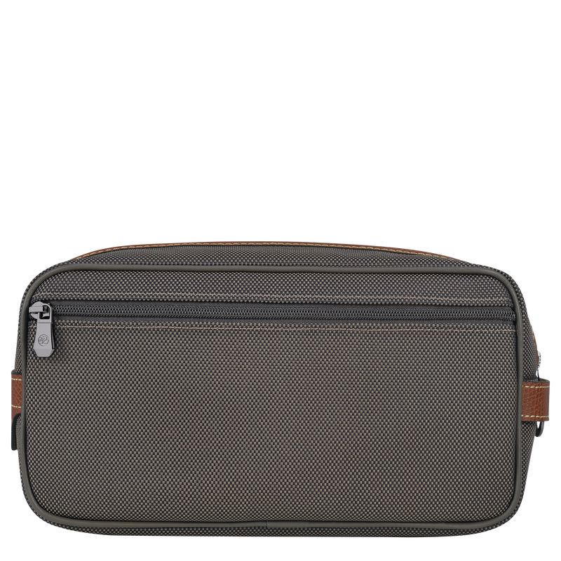Men Longchamp Boxford Toiletry Bags Brown | Thailand-708ESDLKG