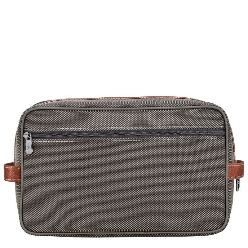 Men Longchamp Boxford Toiletry Bags Brown | Thailand-754KEPJXG