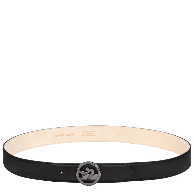 Men Longchamp Box-trot Belt Black | Thailand-713ZVJBYH