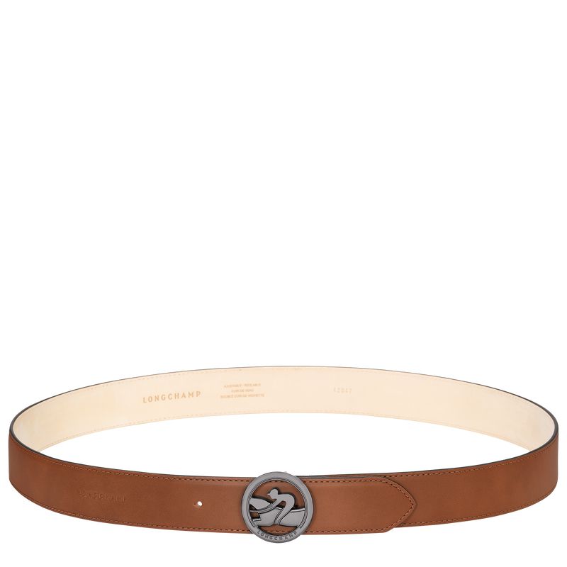 Men Longchamp Box-trot Belt Brown | Thailand-172DLBYJZ