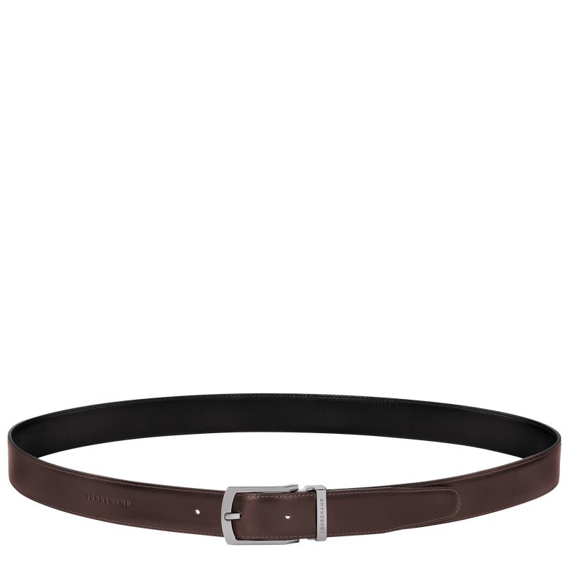 Men Longchamp Delta Box Belt Black / Beige | Thailand-942MGPLZH