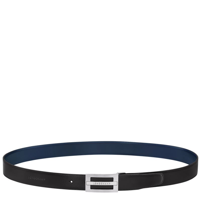 Men Longchamp Delta Box Belt Black / Navy | Thailand-157UTBVSP