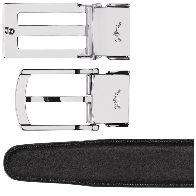 Men Longchamp Delta Box Belt Black / Navy | Thailand-528HDASNT