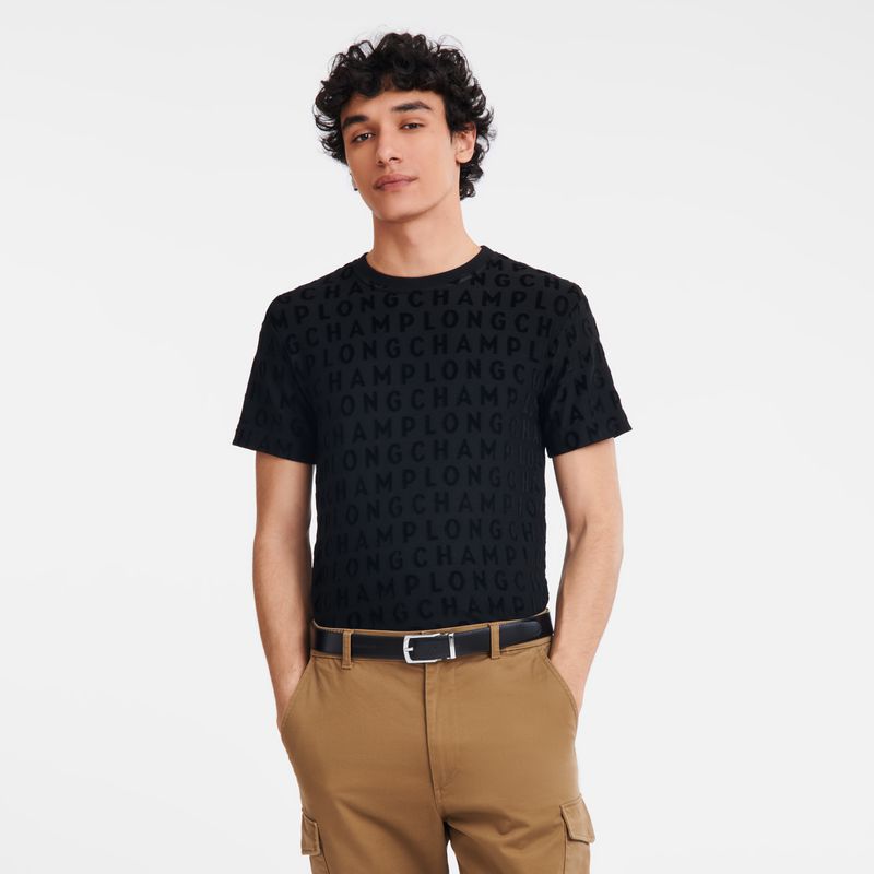 Men Longchamp Delta Box Belt Black | Thailand-928GBMTEX