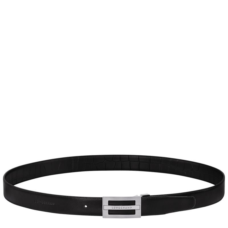 Men Longchamp Delta Box Belt Black | Thailand-543VMJCAP