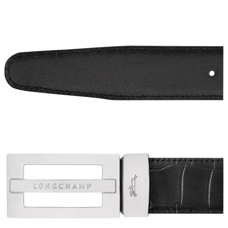 Men Longchamp Delta Box Belt Black | Thailand-543VMJCAP