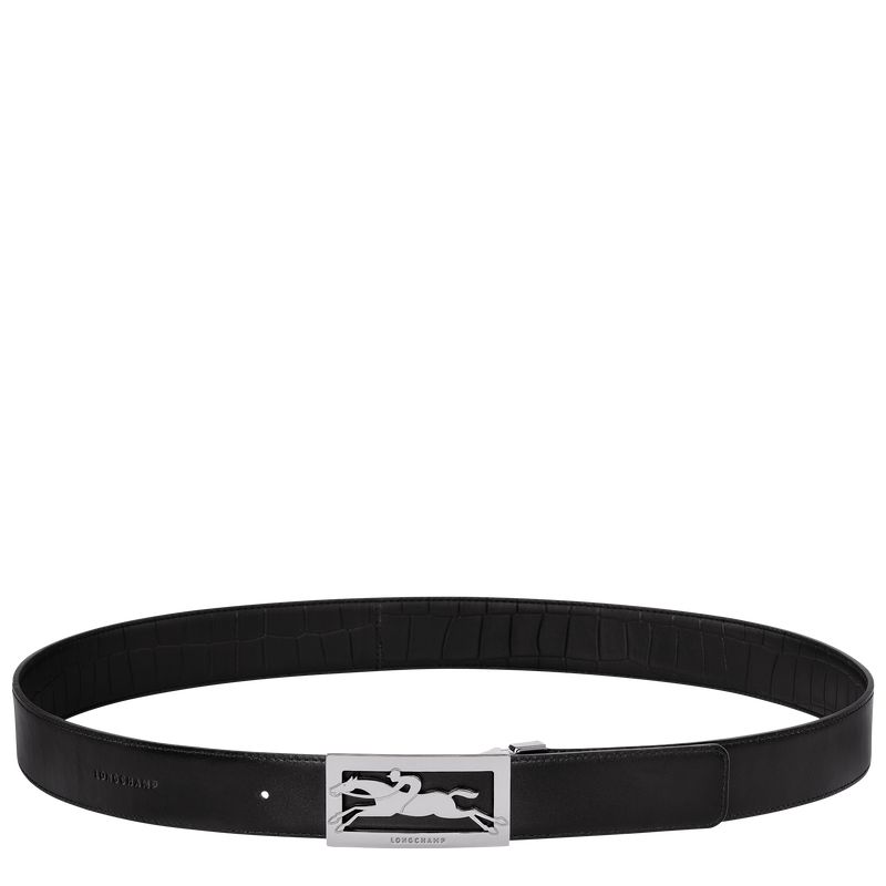Men Longchamp Delta Box Belt Black | Thailand-165GXBFCP