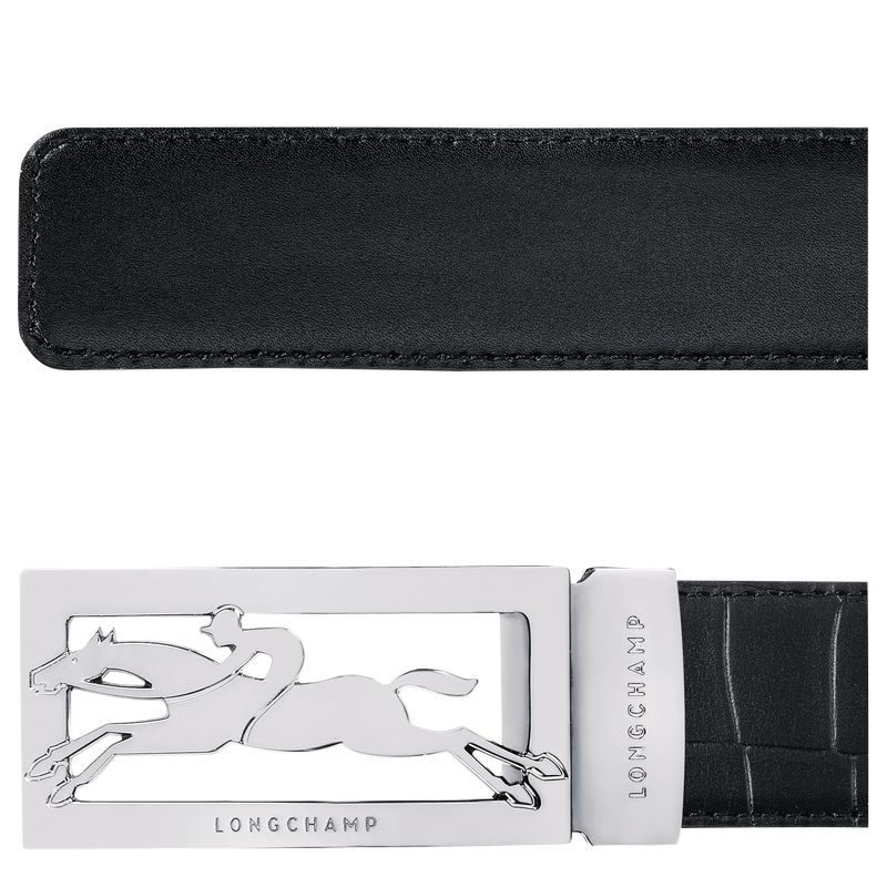 Men Longchamp Delta Box Belt Black | Thailand-165GXBFCP
