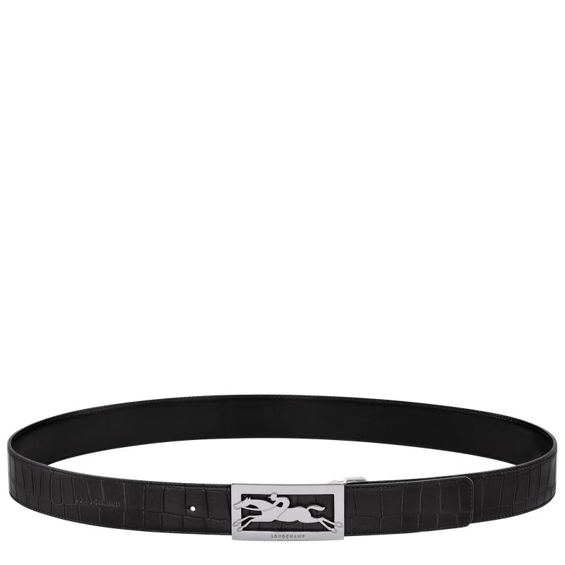 Men Longchamp Delta Box Belt Black | Thailand-165GXBFCP
