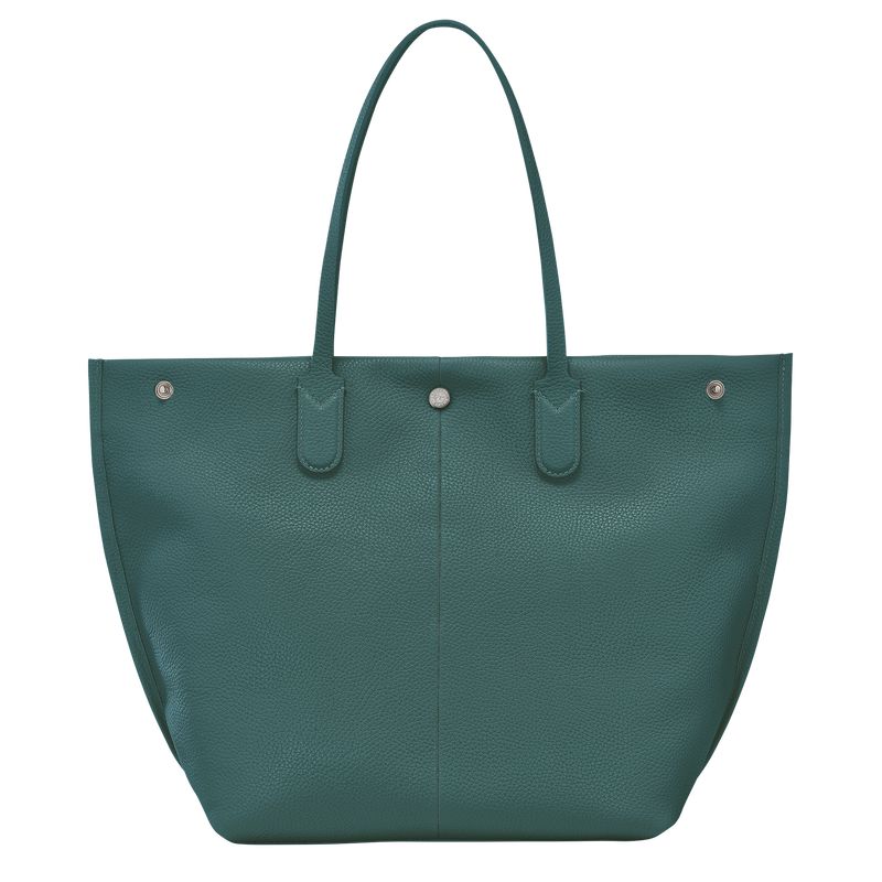 Men Longchamp Essential L Tote Bag Dark Green | Thailand-086IMYQCS