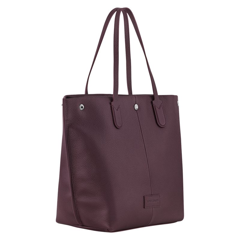 Men Longchamp Essential L Tote Bag Dark Purple | Thailand-068AWZRXG
